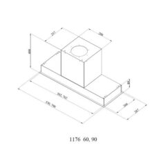 Silverline emhætte SM1176-79SR TORINO Sort – (Demo/Nyt produkt)